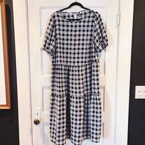 Gingham Plaid Dress